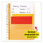 Wirebound Notebook, 1 Subject, Medium/college Rule, Green Cover, 11 X 8.5, 100 Sheets