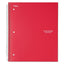 Wirebound Notebook, 1 Subject, Medium/college Rule, Green Cover, 11 X 8.5, 100 Sheets
