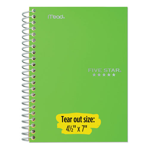 Wirebound Notebook, 1 Subject, Medium/college Rule, Green Cover, 11 X 8.5, 100 Sheets