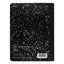 Square Deal Composition Book, 3 Subject, Wide/legal Rule, Black Cover, 9.75 X 7.5, 100 Sheets, 12/pack