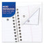 Spiral Notebook, 1 Subject, Medium/college Rule, Assorted Covers, 10.5 X 8, 70 Sheets, 6/pack