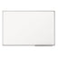 Dry Erase Board With Aluminum Frame, 36 X 24, Melamine White Surface, Silver Aluminum Frame