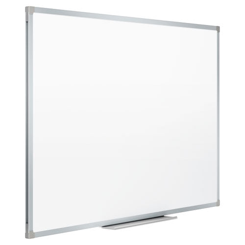 Dry Erase Board With Aluminum Frame, 36 X 24, Melamine White Surface, Silver Aluminum Frame