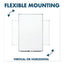 Dry Erase Board With Aluminum Frame, 72 X 48, Melamine White Surface, Silver Aluminum Frame