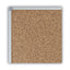 Economy Cork Board With Aluminum Frame, 24 X 18, Natural Surface, Silver Aluminum Frame