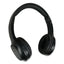 Tremors Stereo Wireless Headphones With Microphone, 3 Ft Cord, Black