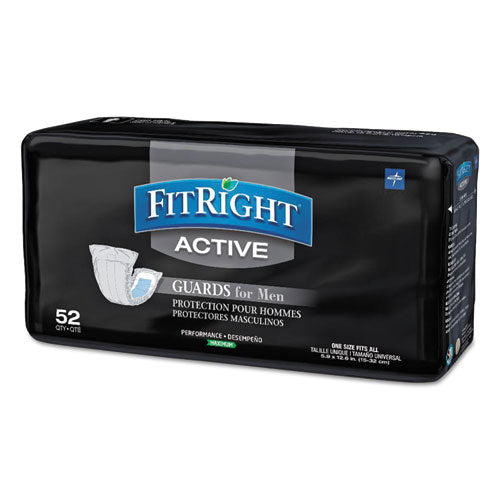 Fitright Active Male Guards, 6" X 11", White, 52/pack