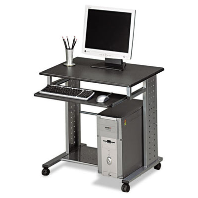 Empire Mobile Pc Cart, 29.75" X 23.5" X 29.75", Medium Cherry/silver