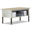 Mailflow-to-go Mailroom System Table, Square, 30w X 30d X 29 To 36h, Pebble Gray