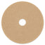 Ultra High-speed Floor Burnishing Pads 3400, 20" Diameter, Tan, 5/carton