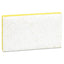 Light-duty Scrubbing Sponge, #63, 3.6 X 6.1, 0.7" Thick, Yellow/white, 20/carton