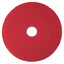 Low-speed Buffer Floor Pads 5100, 17" Diameter, Red, 5/carton