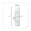 General Purpose Hooks, Medium, Plastic, White, 3 Lb Capacity, 37 Hooks And 48 Strips/pack