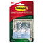 All Weather Hooks And Strips, Small, Plastic, Clear, 16 Clips And 20 Strips/pack