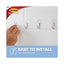 Clear Hooks And Strips, Small, Plastic/metal, 0.5 Lb, 9 Hooks And 12 Strips/pack