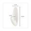 Designer Hooks, Medium, Plastic, White, 3 Lb Capacity, 6 Hooks And 12 Strips/pack