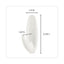 General Purpose Designer Hooks, Medium, Plastic, White, 3 Lb Capacity, 50 Hooks And 50 Strips/carton