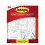 General Purpose Hooks, Variety Pack, Assorted Sizes, Plastic, White, 0.5, 1, 3, 5, 16 Lb Capacities, 54 Pieces/pack