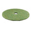 Low-speed Topline Autoscrubber Floor Pads 5000, 20" Diameter, Green/amber, 5/carton