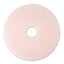 Ultra High-speed Eraser Floor Burnishing Pad 3600, 20" Diameter, Pink, 5/carton