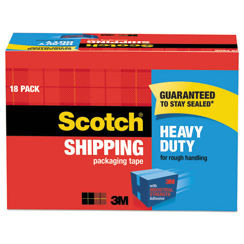 3850 Heavy-duty Packaging Tape Cabinet Pack, 3" Core, 1.88" X 54.6 Yds, Clear, 18/pack