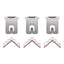 Claw Drywall Picture Hanger, Stainless Steel, 45 Lb Capacity, 3 Hooks And 3 Spot Markers