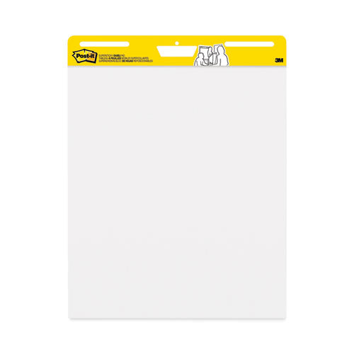 Vertical-orientation Self-stick Easel Pad Value Pack, Unruled, 25 X 30, White, 30 Sheets, 4/carton