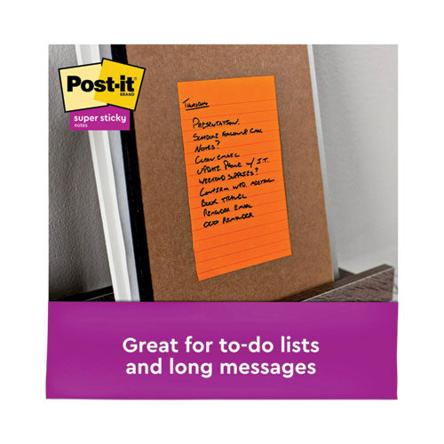 Pads In Energy Boost Collection Colors, Note Ruled, 5" X 8", 45 Sheets/pad, 4 Pads/pack