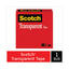 Transparent Tape, 3" Core, 1" X 72 Yds, Transparent