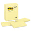 Original Pads In Canary Yellow, Note Ruled, 3" X 5", 100 Sheets/pad, 12 Pads/pack