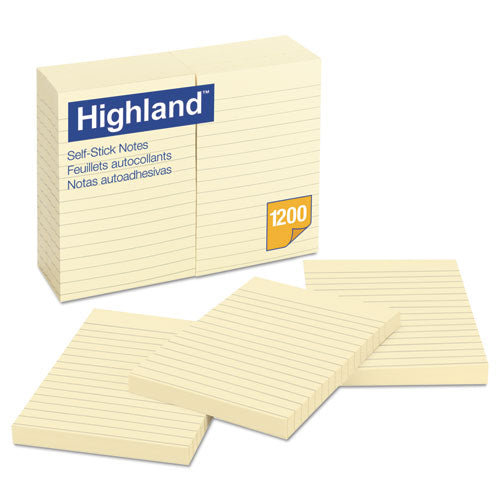 Self-stick Notes, 1.38" X 1.88", Yellow, 100 Sheets/pad, 12 Pads/pack