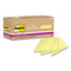 100% Recycled Paper Super Sticky Notes, 3" X 3", Canary Yellow, 70 Sheets/pad, 24 Pads/pack