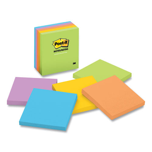 Original Pads In Floral Fantasy Collection Colors, Note Ruled, 4" X 6", 100 Sheets/pad, 3 Pads/pack