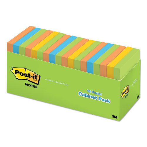 Original Pads In Floral Fantasy Collection Colors, Note Ruled, 4" X 6", 100 Sheets/pad, 3 Pads/pack