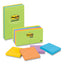 Original Pads In Floral Fantasy Collection Colors, Note Ruled, 4" X 6", 100 Sheets/pad, 3 Pads/pack