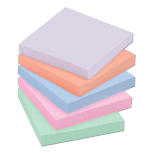Recycled Notes In Wanderlust Pastels Collection Colors, Note Ruled, 4" X 6", 90 Sheets/pad, 3 Pads/pack