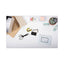 Double-sided Tape With Dispenser, 1" Core, 0.5" X 75 Ft, Clear, 6/pack