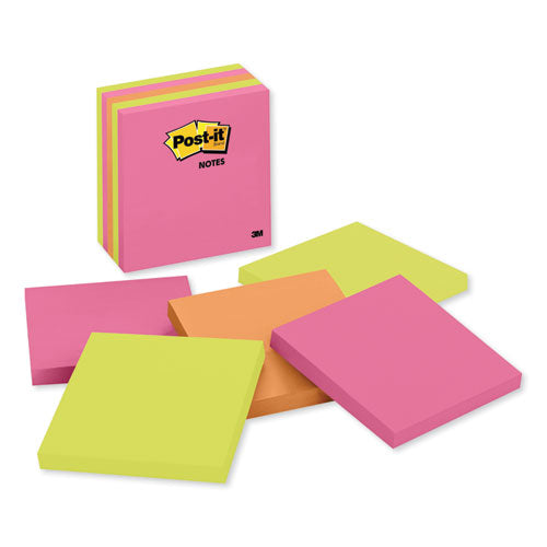 Original Pads In Poptimistic Collection Colors, 4" X 4", 100 Sheets/pad, 5 Pads/pack