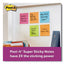 Pads In Energy Boost Collection Colors, Note Ruled, 4" X 4", 90 Sheets/pad, 6 Pads/pack