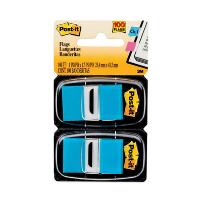 Standard Page Flags In Dispenser, Bright Blue, 100 Flags/dispenser