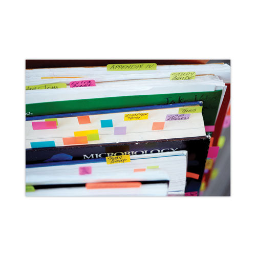 Standard Page Flags In Dispenser, Bright Pink, 100 Flags/dispenser