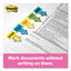 Page Flags In Dispenser, "sign And Date", Bright Green, 200 Flags/dispenser