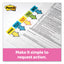 Arrow Message 1" Page Flags, "notarize," Yellow, 50 Flags/dispenser, 2 Dispensers/pack