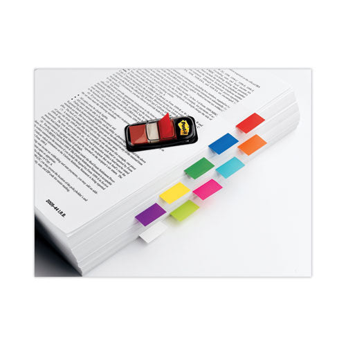 Marking Page Flags In Dispensers, Red, 50 Flags/dispenser, 12 Dispensers/pack