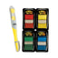 Page Flag Value Pack, Assorted, 200 1" Flags + Highlighter With 50 0.5" Flags