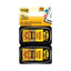 Arrow Message 1" Page Flags, "sign Here", Yellow, 50 Flags/dispenser, 2 Dispensers/pack