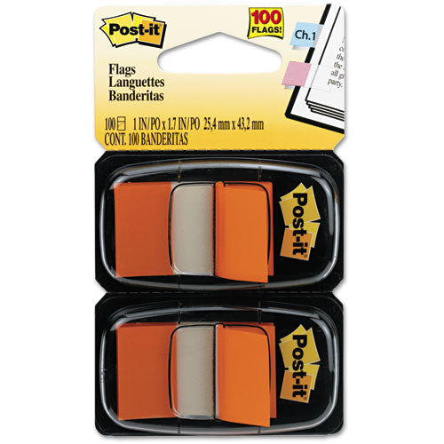 Standard Page Flags In Dispenser, Yellow, 50 Flags/dispenser, 2 Dispensers/pack