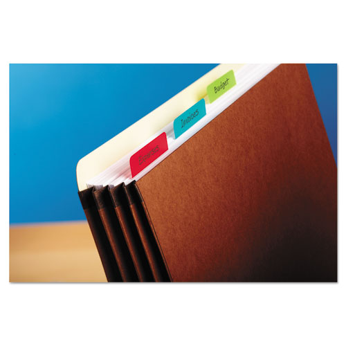 Solid Color Tabs, 1/5-cut, Assorted Colors, 2" Wide, 24/pack