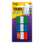 1" Plain Solid Color Tabs, 1/5-cut, Assorted Colors, 1" Wide, 66/pack