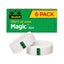 Magic Tape Refill, 1" Core, 0.75" X 36 Yds, Clear, 6/pack